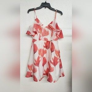 Flying Tomato Spagetti Strap Dress Size L floral great condition